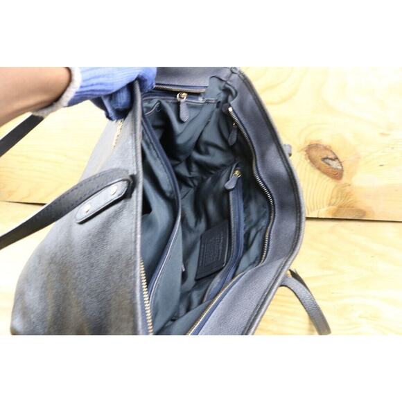 Coach Handbags Womens Gray Leather Crossgrain Large Tote F11926 - Picture 9 of 12